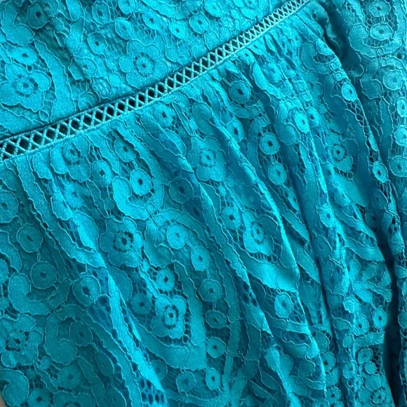 Midi lined lace A-line dress W/back zip. - Picture 4 of 4